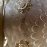 Art Deco glass press basin suspension signed Degue