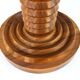 Vintage turned wood lamp base by Charles Dudouyt from the 1940s-1950s.