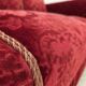 1950s, Danish 3-seater sofa, furniture velour, oak wood.