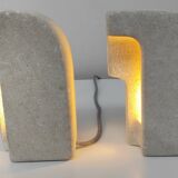 Paire de lampes en pierre.  Albert Tormos  1970