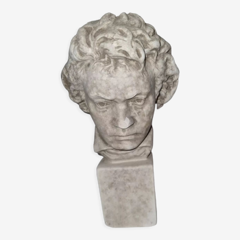 Tête de Beethoven en plâtre