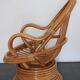 Fauteuil rotin pivotant