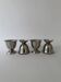 Set of Four Vintage MCM Stainless Steel Durable Ice Cream Bowls