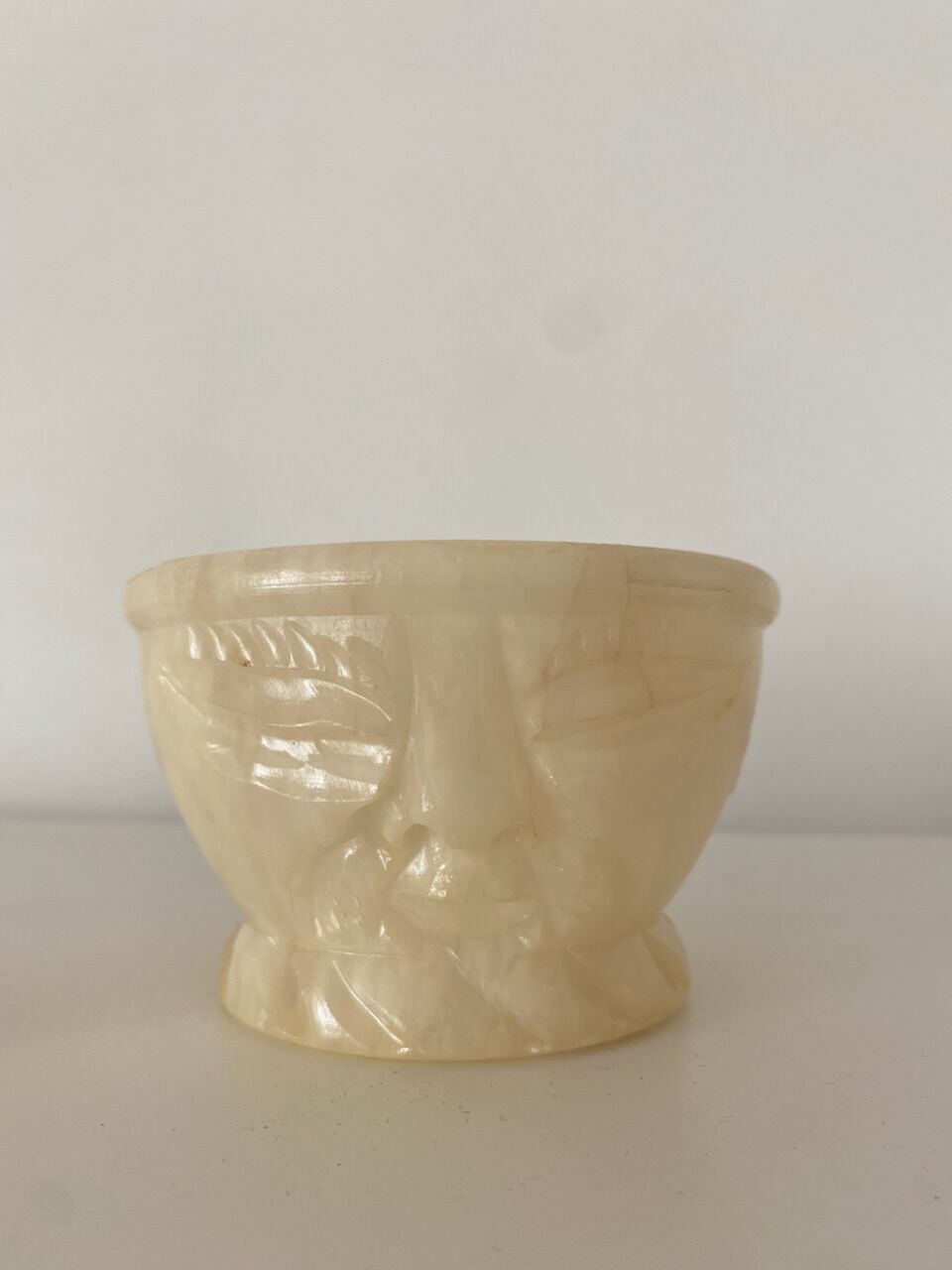 Alabaster mortar and pestle