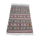 Traditional grey kilim carpet handmade in pure wool 145x100cm