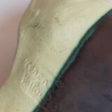 Cut empty-pockets ceramic two-tone atelier cerenne in vallauris 50s