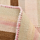 Striped wool kilim rug, 216x292 cm