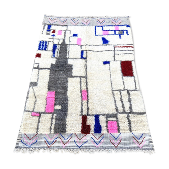 Berber carpet of the azilal region 150x235 cm handmade in wool