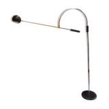 Orbiter floor lamp with pendulum and counterweight chrome steel sonnemans