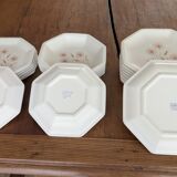 Tiffany table service – 21 pieces – Vintage plates with a floral design