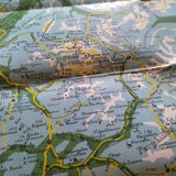 Vintage map of the Alps