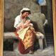 Maternity or Young Peasant Woman and Her Child, Signed C Bühler, Italy 19th C.