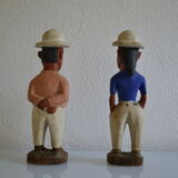 Couple of settlers African statuettes
