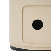 White modular storage unit by Anna Castelli for Kartell, 1970s.