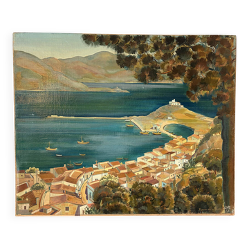 Puerto de la Selva, oil on panel 1953