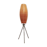 Lampadaire en bois industrielle 1970