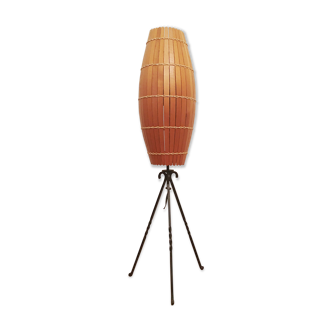 Industrial Wooden floor lamp, 1970