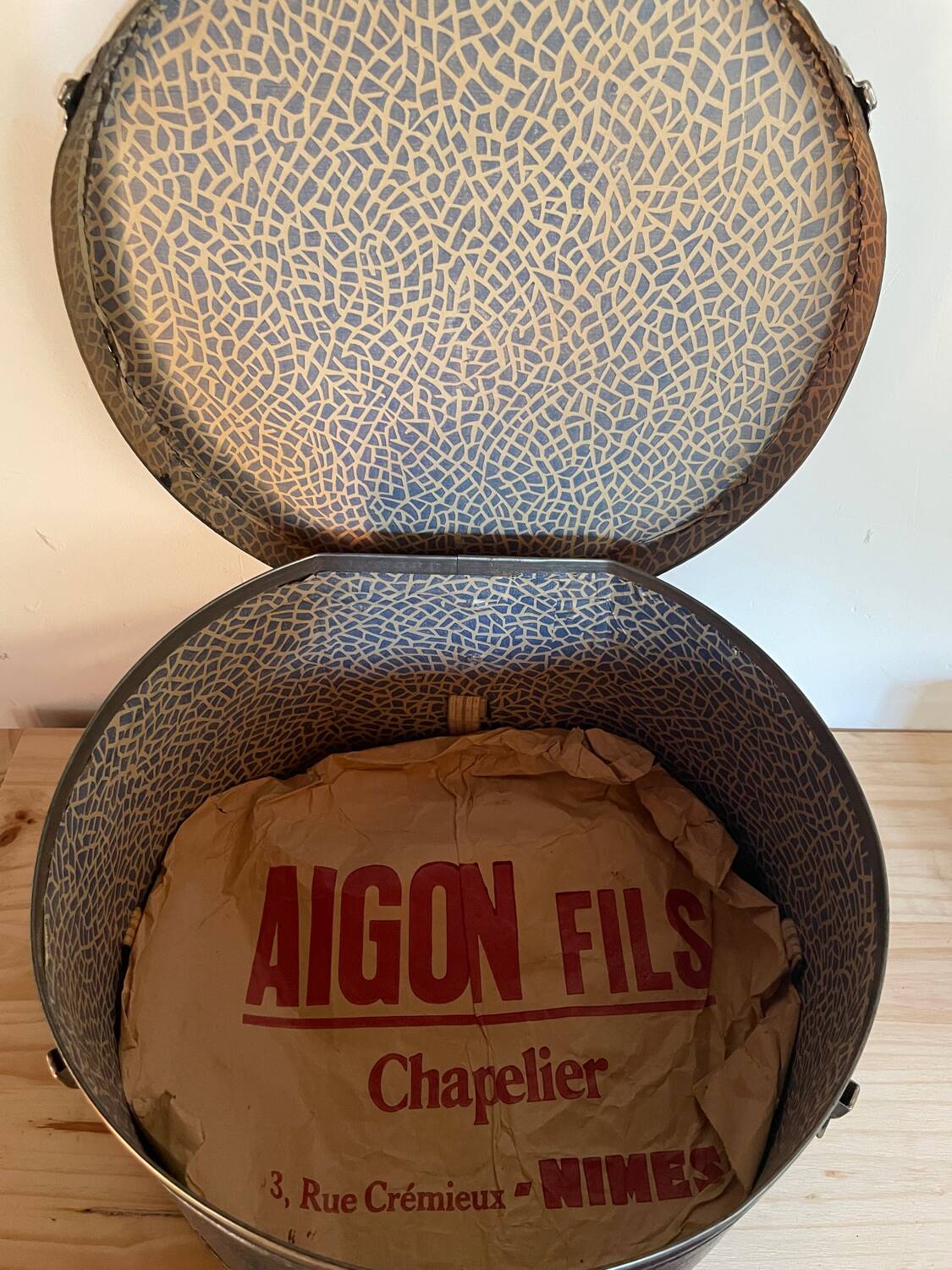 Vintage hat box