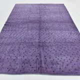 Purple & Brown Polka Dot Kilim Rug, 206x263Cm