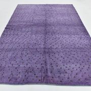 Purple & Brown Polka Dot Kilim Rug, 206x263Cm