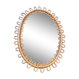 Rattan mirror 60s