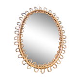 Rattan mirror 60s