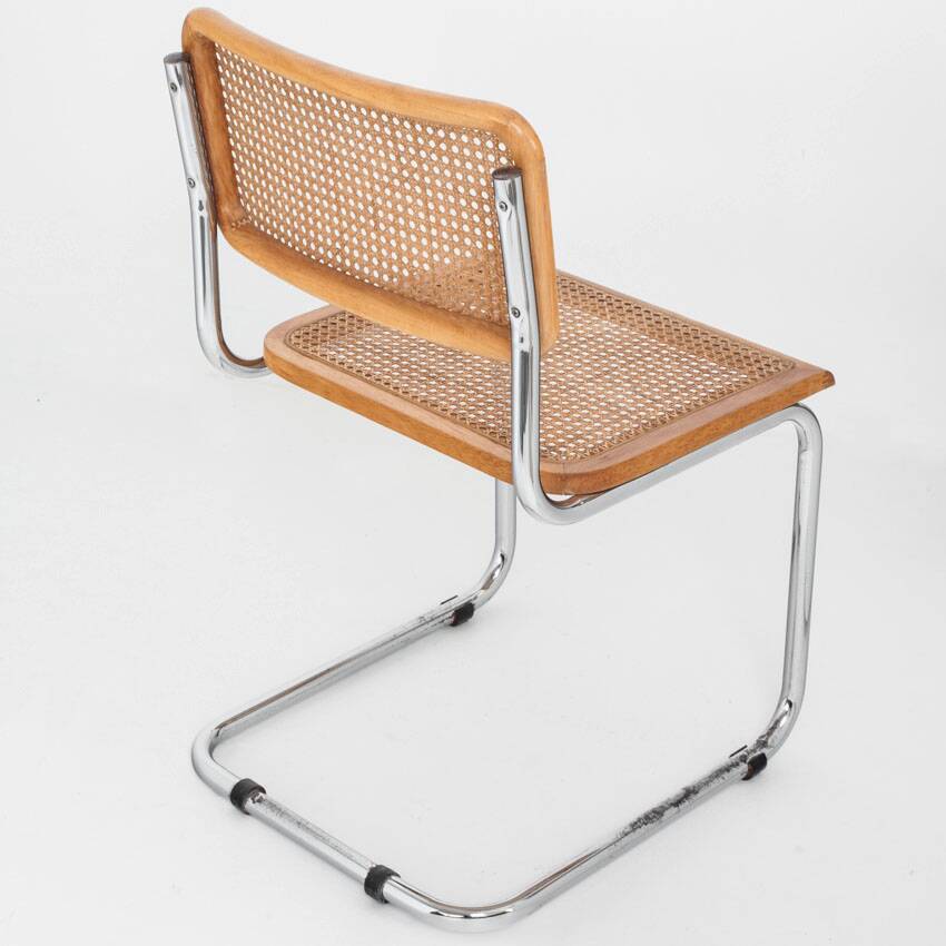 Set of 6 Cesca chairs. Made according to the design by Marcel Breuer. 80s.