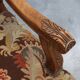 Louis XV Style Carved Walnut Armchair with Needlepoint Upholstery, France
