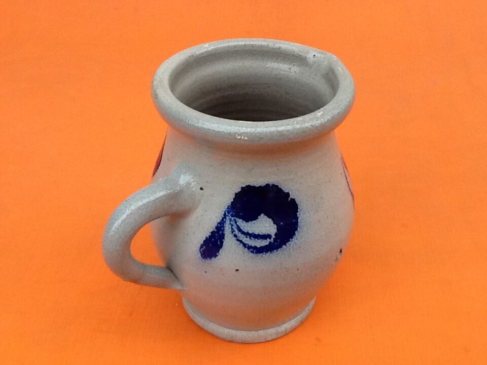 Pitcher grés d'alsace floral decoration