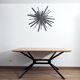 Extendable wooden and metal table, 80s