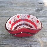 Pocket tray in the shape of heart earth & colors