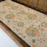 Canapé-lit vintage italien en velours, années 1970