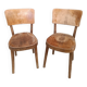 Pair of bistro chairs signed Baumann