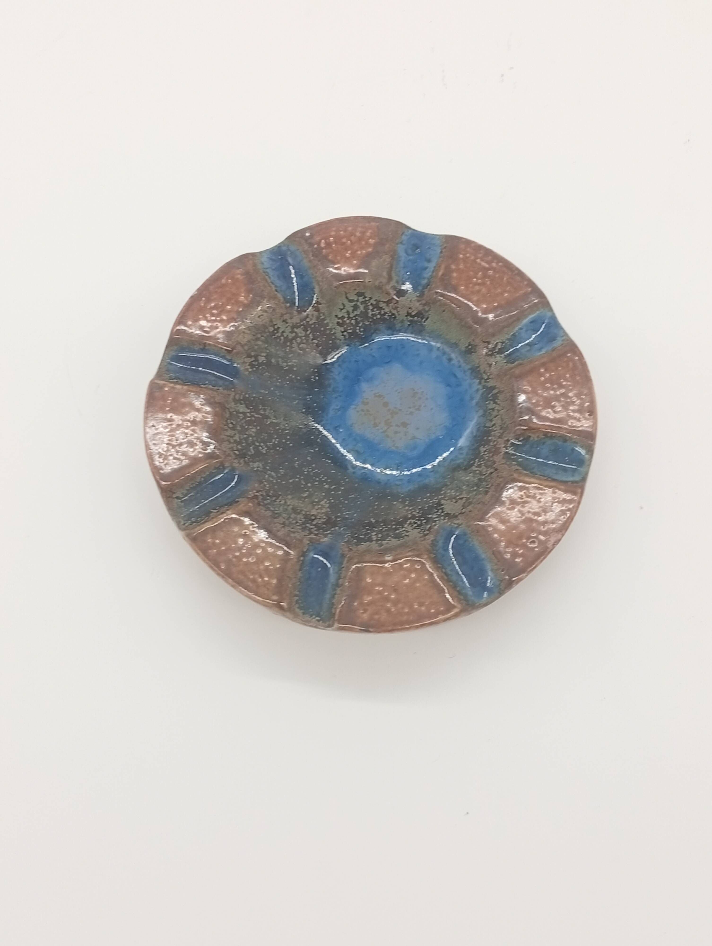 Enamelled Ceramic Ashtray Henri Picard France Art Deco France 1930s