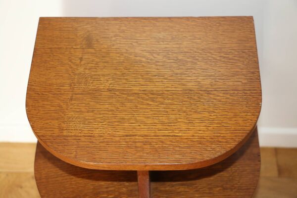 Chevet tripode plaqué chêne 1950