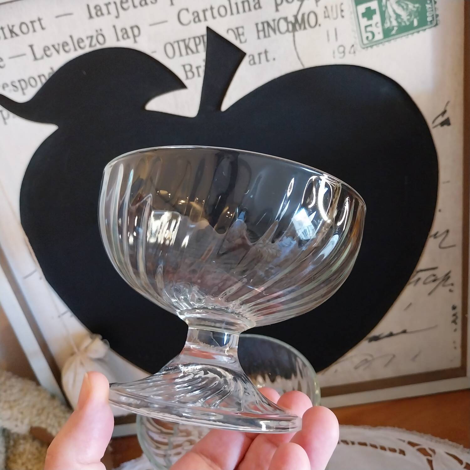 Coupes à dessert vintage arcoroc