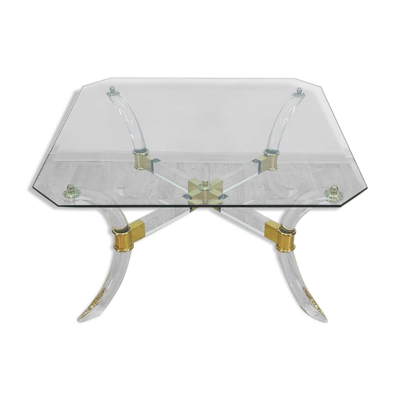 Hollywood Regency, table basse, France, années 1970