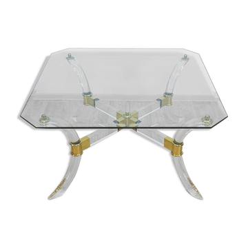 Hollywood Regency, table basse, France, années 1970