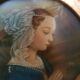 Miniature painting in a gilded wooden frame