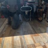 Curved fire screen tempered glass design