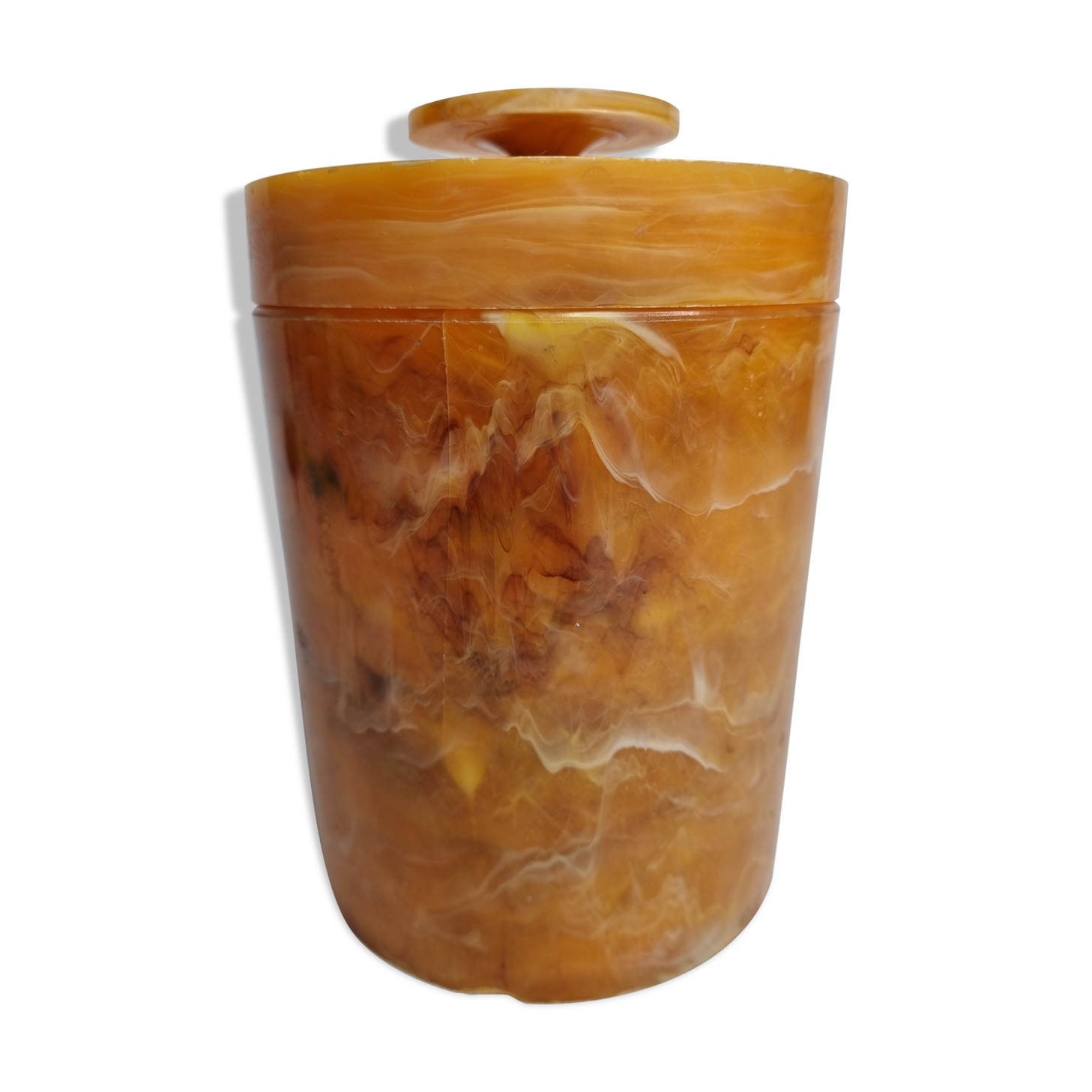 Vintage bakelite cotton box, 20 cm