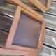 Lot de 4 chaises art déco assise cuir
