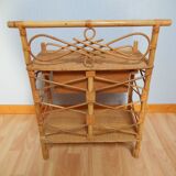 Vintage rattan bedside