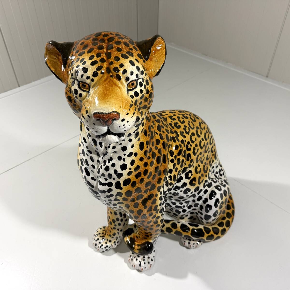Large Italian ceramic leopard 1970’s