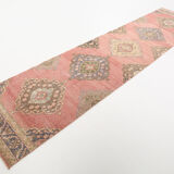 3x11 Vintage Turkish Runner Rug, 91x344Cm