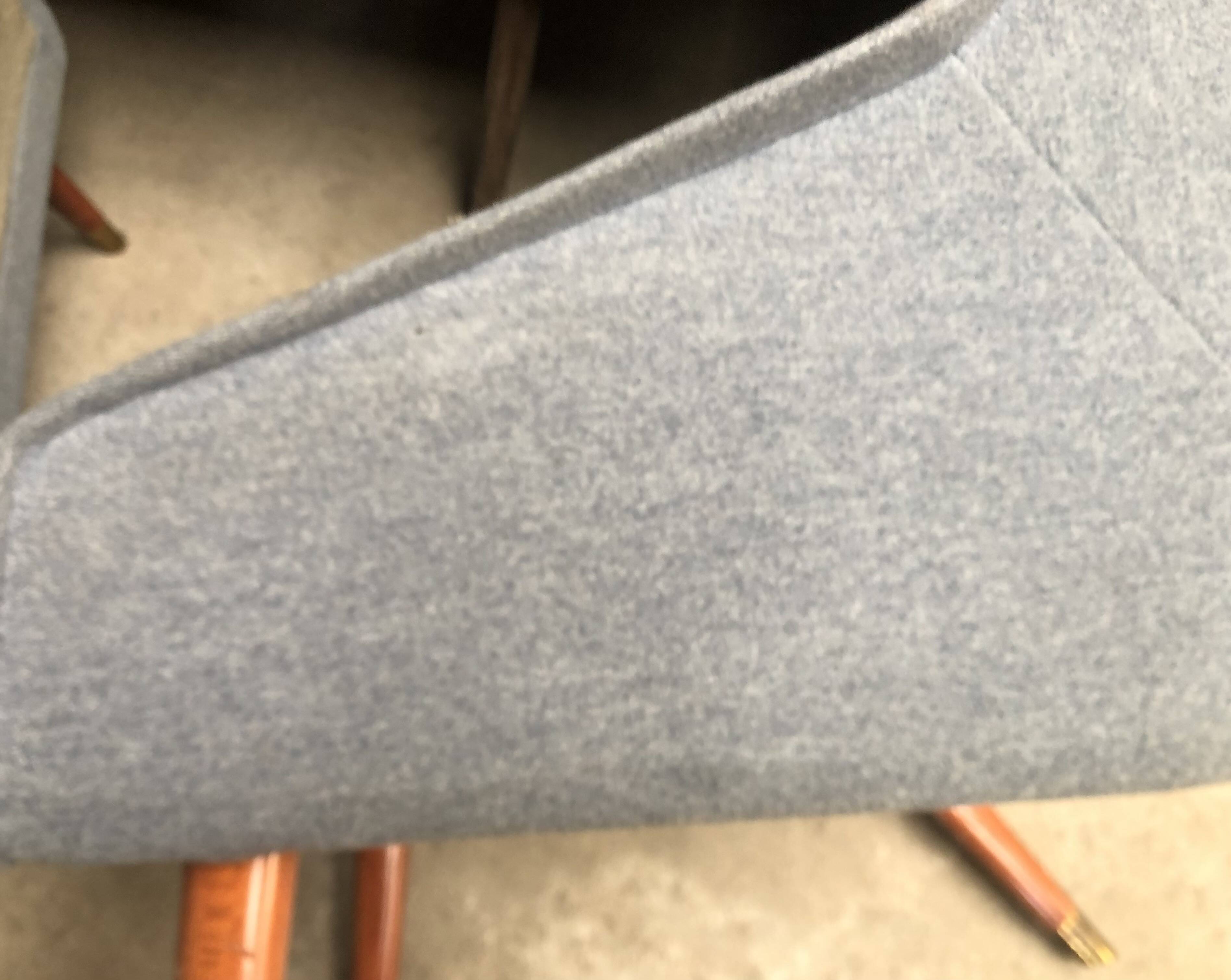 Vintage two-tone armchairs from the 60s in wool