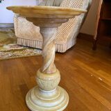 Alabaster pedestal table