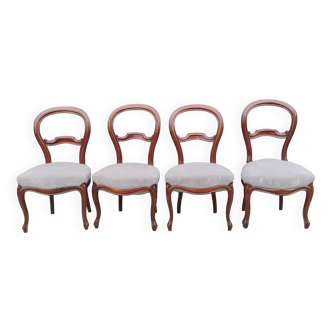 Série de 4 chaises style Louis Philippe