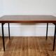 Vintage modernist teak table by Paul Geoffroy for Roche Bobois, 1960.