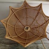 Rattan and caning hanging lamp